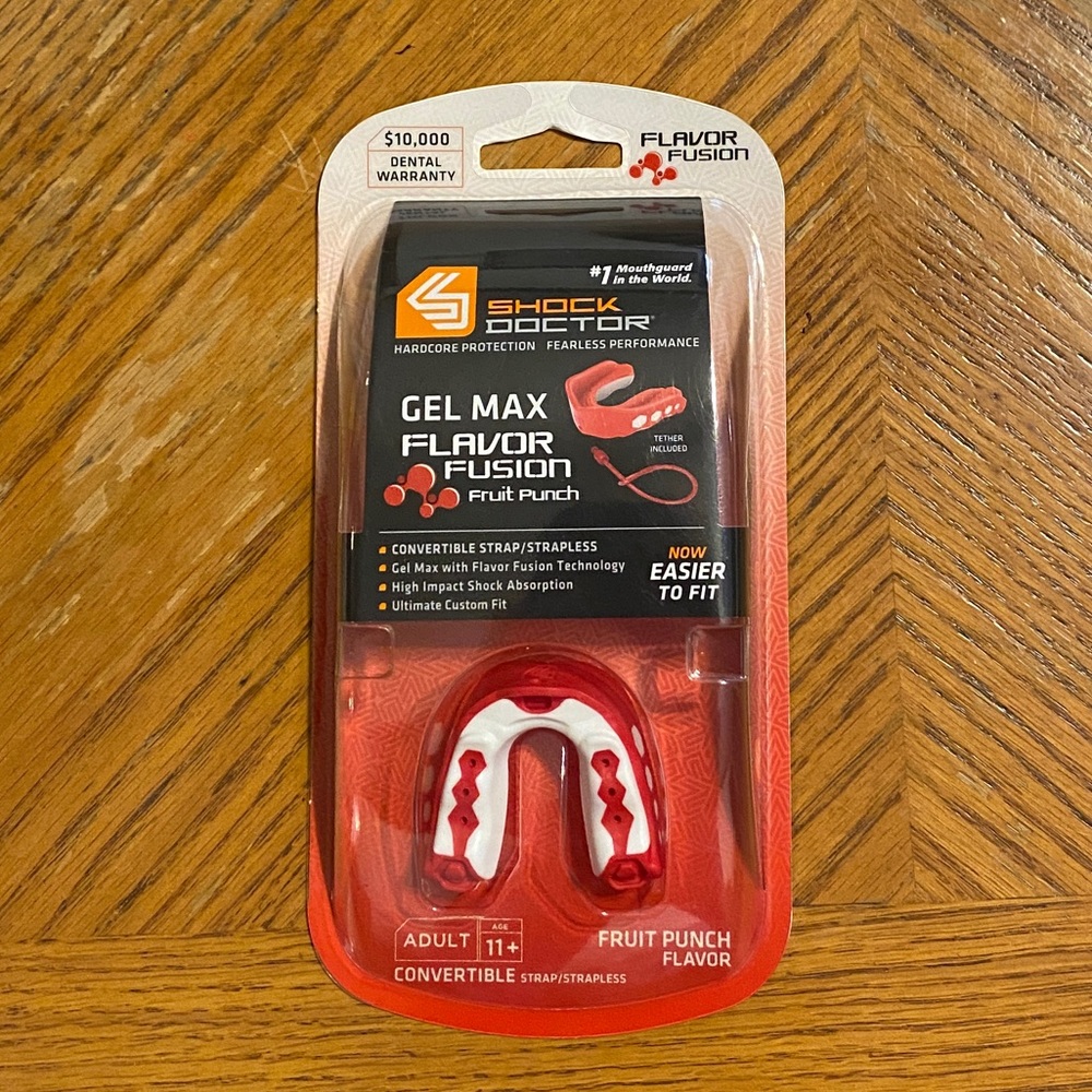 Gel Max Shock Doctor Mouthguard Size Adult NWOT